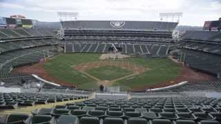 O.co Coliseum Conversion Time Lapse Video Athletics to Raiders 10.5.13 - 10.6.13 Oakland, CA