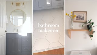 DIY Bathroom Makeover on a budget | Classic, Simple, Clean