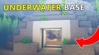 The Most SAFEST Secret Underwater Base in Minecraft!