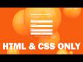 How to Create Transparent Login Form using HTML and CSS | Login and Signup Page in HTML and CSS