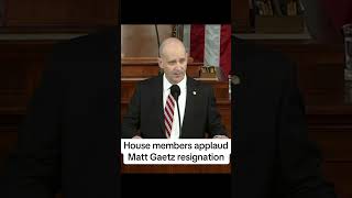 House members appeared to applaud the resignation of Matt Gaetz during speaker voter