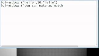 how to create a simple vbscript