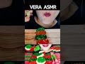 asmr chewy watermelon slice jelly eating sounds 쫄깃쫄깃 수박 슬라이스 젤리 먹방 mukbang shorts