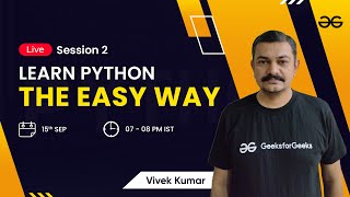 Learn Python The Easy Way - Session 2 | Operators | Vivek Kumar