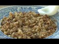 pastoral crumbs in a frying pan over 150 years old. recipe for this shepherds stew