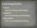 Study Skills and Learning Styles for College Students