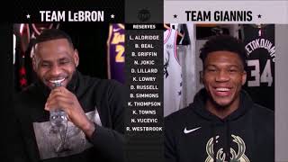 NBA全明星選秀過程 Leborn隊 vs Giannis隊 (2019)