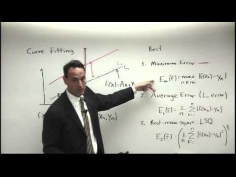 Lecture: Least-Squares Fitting Methods Lecture: Least-Squares Fitting Methods