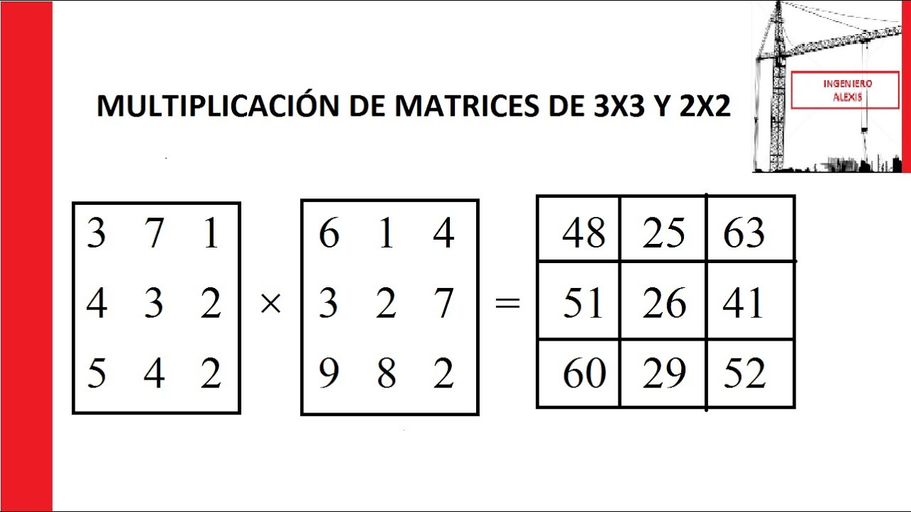 Multiplicacion De Matrices 3X3, 2X2 - YouTube