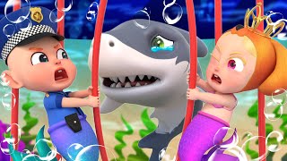 Rescue Baby Shark | Police Baby Shark | Police Officer Song | Rosoo Nursery Rhymes & Kids Songs