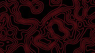 Red Topographic Motion Background Animation with Minimal Soft Ambience Music