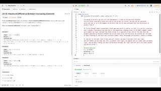 [ LeetCode ] Maximum Difference Between Increasing Elements | Python