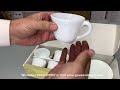 pars opal quality tea set 10pcs 6 cups and 6 saucers kitchen essential crockery collection