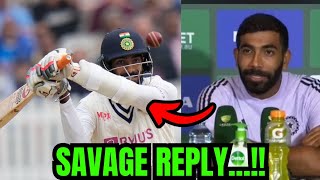 BUMRAH Viral SAVAGE REPLY 🔥💀 Jaspreet Bumrah IND VS AUS BGT 🤯 Test Cricket BOWLING News Facts