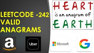 Facebook Interview Question | Valid Anagram | Python | LeetCode 242