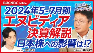 【24年5-7月期エヌビディア決算解説】好決算も株価下落／8月29日(木)東証寄り付き・日経平均は反落でスタート／日本株・半導体株⇩／自社株買い・新製品ブラックウェルは予定通り／市場のモメンタムに変化