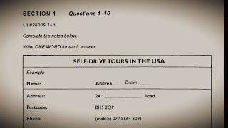 Self drive tour in the USA ielts listening test (HD Audio) 720p