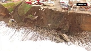 Cliff collapse forces evacuation