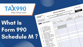 What Is Form 990 Schedule M?