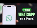 WhatsApp Not Working on iPhone? - Fix!