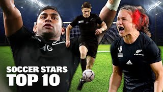 10 of the BEST Soccer Skills in Rugby: No Hands Mastery! When Football Meets Rugby Union ⚽️ 🏉