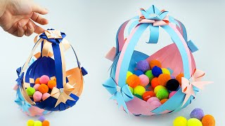 Paper Basket Weaving Easy | DIY Paper Basket for Easter | Easter Basket Ideas