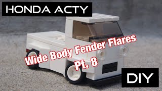 Honda Acty JDM Kei car mini truck project. Episode 40, DIY Fender Flares Pt.8