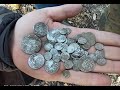 Treasure of 1000 silver coins found while metal detecting | Romania | Wallachia Mud Scanners