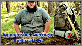 Inexpensive Overnight Bushcraft Kit