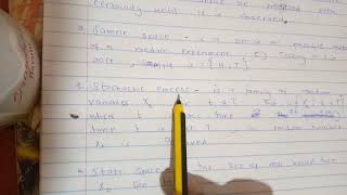 Time series, stochastic process, random experiment, sample space, state space