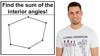 🔷 Can You Find the Interior Angle Sum of This Hidden Hexagon?