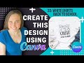 Print on Demand T-shirt Design Tutorial using Canva: Back to school niche on white backdrop