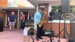 Saxophonist Henry Albanese Fine Dining Music set at Carmelo’s Italian restaurant Punta Gorda Florida