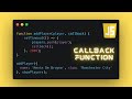 What are Callback Functions in Javascript?  | Callback function examples (2020)