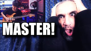 ABIM FINGER plays DHALIF ALI Darkest Dream SHRED MASTER electric guitar song reaction!