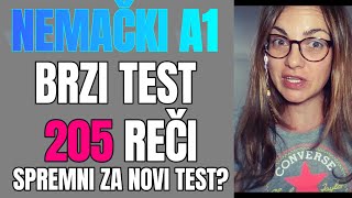 NEMAČKI - A1- NAJBRŽI TEST - 205 REČI ZA POČETNI NIVO- DA LI STE SPREMNI ZA NOVI TEST?