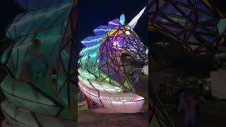 You can swing on a GIANT BUTTERFLY! 🦋 Get a sneak peek of IMMERSE! #orlando #lightshow #artwork