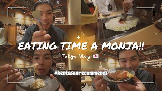 Tokyo Time!! Kenta-san, Eat a Monja in Zenya, Asakusa!! 【Tokyo Vlog 2023】 | Kenta-san