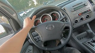 How Good Is a 2008 Toyota Tacoma PreRunner V6 POV ASMR Test Drive