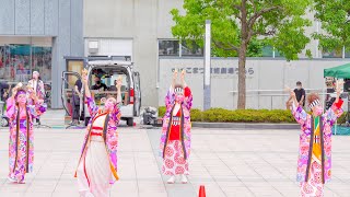 [4K] もう一花咲かそう隊 ①　YOSAKOIソーラン日本海 加賀会場 2021　2日目　小松駅前噴水広場 (中央)