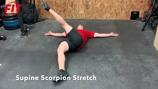 Supine Scorpion Stretch