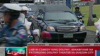 NTL: Labi ni Dolphy, ibinabiyahe na patungong Dolphy Theater sa QC