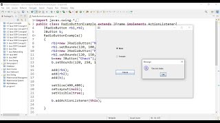 JRadioButton Example in Java Swing | Lecture # 76 | Learn Programming