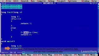 Recursive Functions in C - Videos in Hindi