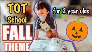 tot school fall theme | preschool for 2 year old toddler homeschool | a ditl with a toddler