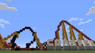 Minecraft Tutorial: How to Build a Cool Looping Roller Coaster (With Working Loop) Full Tutorial