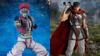 New Sh Figuarts Berserk Guts \u0026 Demon Slayer Akaza available at Titan Toyz