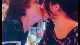 kylie jenner and timothee chalamet found kissing #goldenglobes #news
