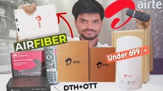 Airtel AirFiber 5G Installation Process Unboxing Router, Speed Test, live TV setup box. Full Details