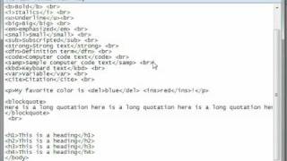 HTML Tutorial 06 - Text Formatting